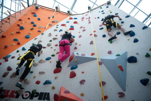 being competitive and coming back strong is an important character trait. Primary students at Climb Central finds it tough to reach the top, but fights through the mental barrier and goes to the top