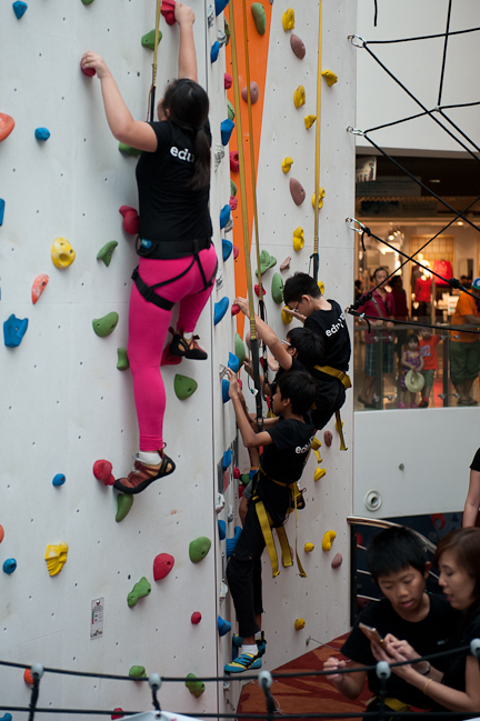 I will never give up... Science, Mathematics, Strategies and Critical Thinking. Put all these items together and students starts to understand what they learn in eduKate, is actually useful when they are being challenged at Climb Central